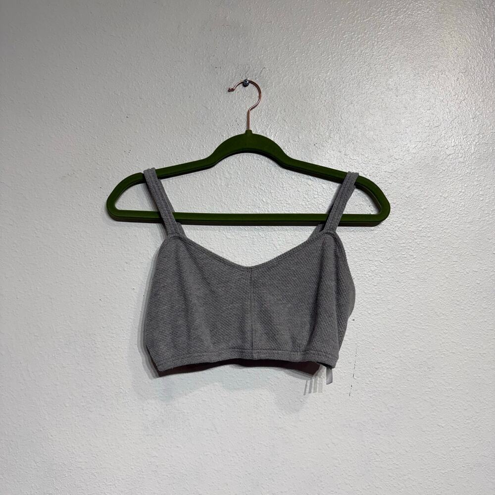 Free People Gray Oh Ribs Bralette Sz M - Picture 2 of 14